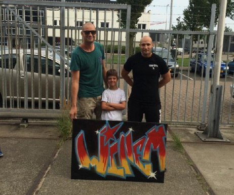 Graffiti kinderfeestje Lange Frans en Danielle Graffitifun Michel Steers
