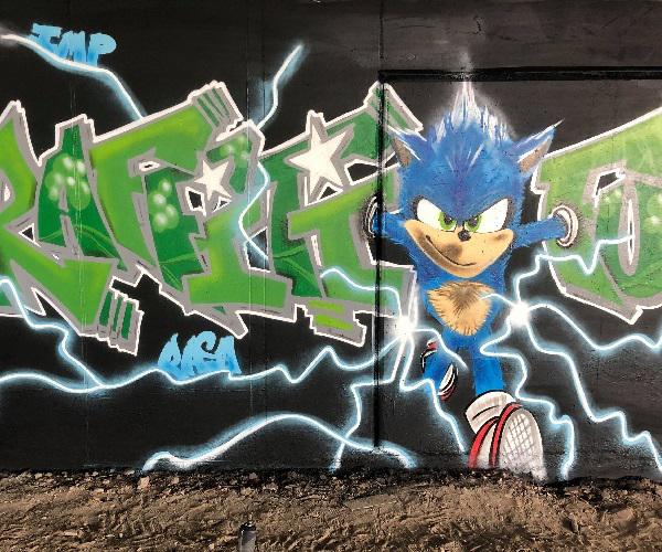 Sonic graffiti animatie
